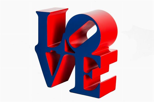 Love (blue and red).  - Asta Arte antica, moderna e contemporanea - Associazione Nazionale - Case d'Asta italiane