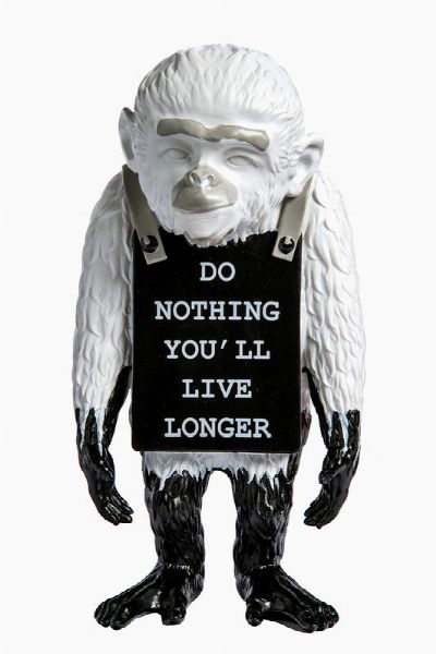 Banksy : Monkey sign.  - Asta Arte antica, moderna e contemporanea - Associazione Nazionale - Case d'Asta italiane