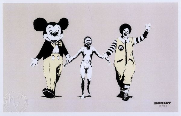 Banksy : Napalm.  - Asta Arte antica, moderna e contemporanea - Associazione Nazionale - Case d'Asta italiane