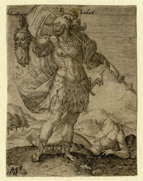 MATTHUS GREUTER : Giuda con la testa di Adonibezet.  - Asta Arte antica, moderna e contemporanea - Associazione Nazionale - Case d'Asta italiane