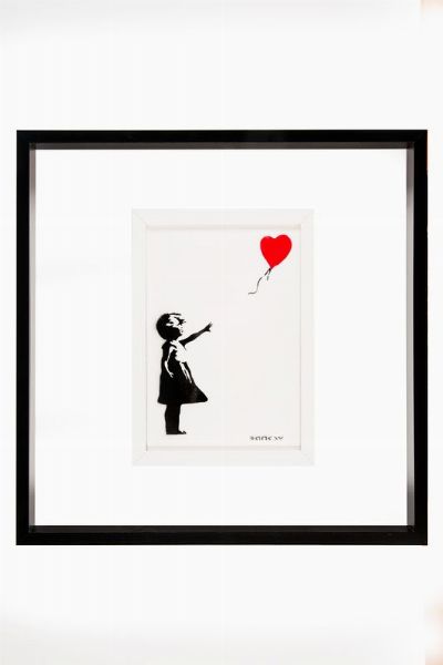 Banksy : Balloon girl.  - Asta Arte antica, moderna e contemporanea - Associazione Nazionale - Case d'Asta italiane