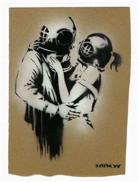 Banksy : Think Thank.  - Asta Arte antica, moderna e contemporanea - Associazione Nazionale - Case d'Asta italiane
