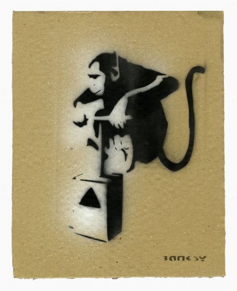 Banksy : Money with detonator.  - Asta Arte antica, moderna e contemporanea - Associazione Nazionale - Case d'Asta italiane