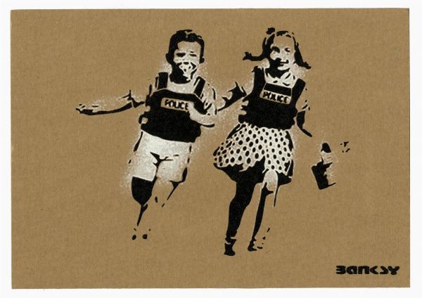 Banksy : Jack and Jill.  - Asta Arte antica, moderna e contemporanea - Associazione Nazionale - Case d'Asta italiane