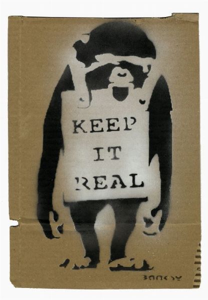 Banksy : Keep it real.  - Asta Arte antica, moderna e contemporanea - Associazione Nazionale - Case d'Asta italiane