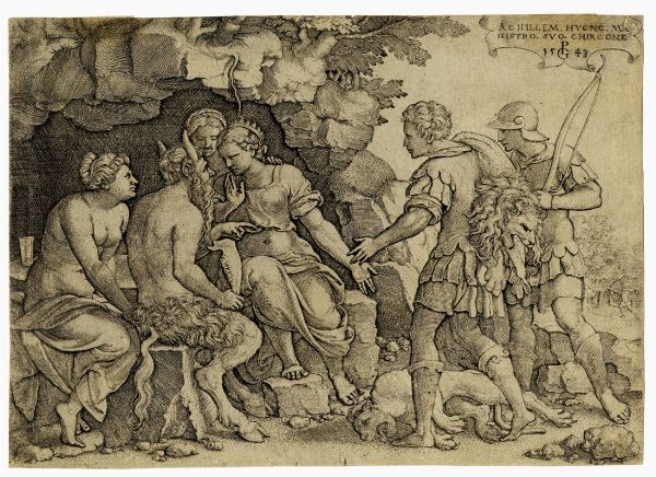 GEORG PENCZ : Teti fa visita al centauro Chirone.  - Asta Arte antica, moderna e contemporanea - Associazione Nazionale - Case d'Asta italiane