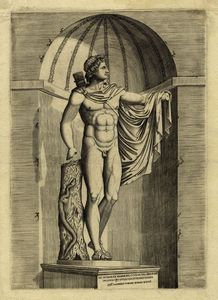 MARCANTONIO RAIMONDI - Apollo del Belvedere.