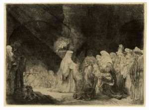 REMBRANDT HARMENSZOON VAN RIJN - La presentazione al Tempio.