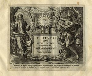 JOHANNES I (JAN) SADELER - Solitudo sive vitae Patrum Eremicolarum /