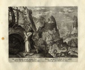 JOHANNES I (JAN) SADELER : Solitudo sive vitae Patrum Eremicolarum /  - Asta Arte antica, moderna e contemporanea - Associazione Nazionale - Case d'Asta italiane