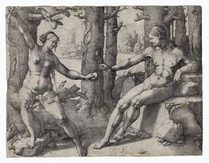 LUCAS VAN LEYDEN - La caduta dell'uomo.