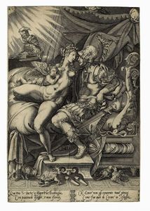 Enea Vico - Gli amori di Marte e Venere.