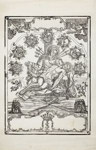 ANGELO COSTANTINO : Piet con raffigurazione de I sette dolori.  - Asta Arte antica, moderna e contemporanea - Associazione Nazionale - Case d'Asta italiane