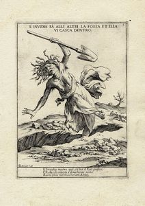 GIUSEPPE MARIA MITELLI : Dieci tavole da Proverbi figurati consecrati al Serenissimo principe Francesco Maria di Toscana...  - Asta Arte antica, moderna e contemporanea - Associazione Nazionale - Case d'Asta italiane