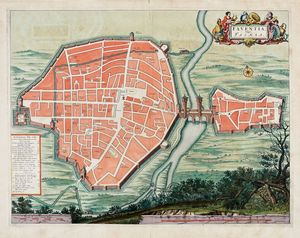 JOHANNES BLAEU - Faventia Vulgo Faensa.