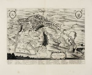 JOHANNES BLAEU - Nova Vulterrae Delineatio / Volterre Ancienne Ville de Toscane, Suffragante de Florence, situe dans le Pisan.