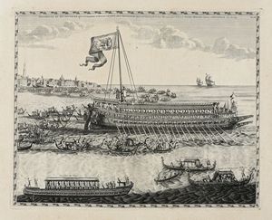 JOHANNES BLAEU - Solemnit du Bucentaure, qui ce celebre Venise le jour de l'Ascension.