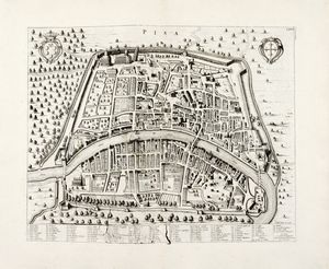 JOHANNES BLAEU - Pisa / La Ville de Livorne.