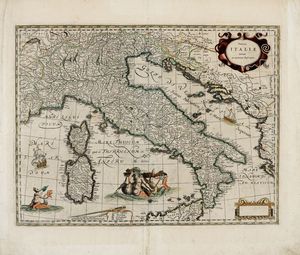 JOHANNES JANSSONIUS - Totius ITALIAE nova et accurata Descriptio.