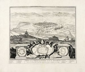 Pierre Mortier - Veue de la Ville de Turin et de ses Environs.