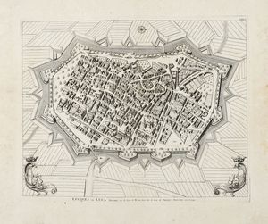 Pierre Mortier - Lucques ou Luca / Pescia, Ville de Toscane  4 Lieves de Luques.