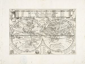 CHRYSANTHOS NOTARAS - Pinax Gègrafikos t?s te palaias kai neas egn?smen?s g?s...[Tavola geografica delle terre antiche e nuove...].