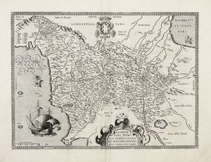 Abraham Ortelius - Florentini Dominii, Fidelissima et Nova Descriptio. Auctore D. Stephano Monacho Montisoliveti.