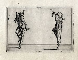 Jacques Callot : Sette tavole da Capricci di varie figure.  - Asta Arte antica, moderna e contemporanea - Associazione Nazionale - Case d'Asta italiane