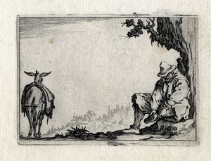 Jacques Callot : Sette tavole da Capricci di varie figure.  - Asta Arte antica, moderna e contemporanea - Associazione Nazionale - Case d'Asta italiane