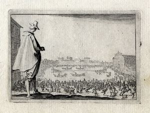 Jacques Callot : Sette tavole da Capricci di varie figure.  - Asta Arte antica, moderna e contemporanea - Associazione Nazionale - Case d'Asta italiane
