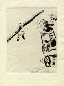 Marc Chagall - Rencontre d'un paysan.