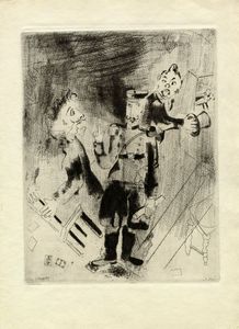 Marc Chagall - Apparition des policiers.
