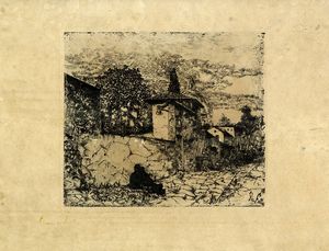 Giovanni Fattori - Antica via Lamarmora.