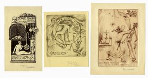 Alberto Martini - Lotto composto di 5 ex libris.