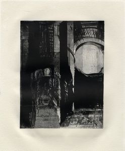 ODILON REDON - Et partout ce sont des colonnes de basalte...la lumire tombe des votes.