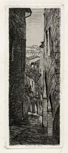 Telemaco Signorini - Vicolo in Siena.