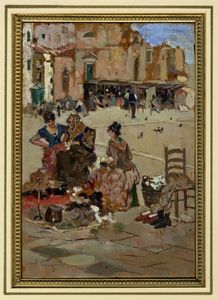 Francesco Cangiullo - Scena paesana.