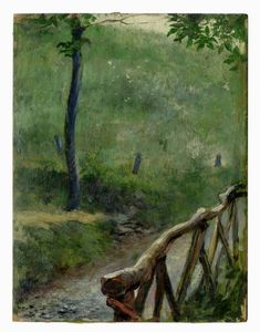 MARIANO FORTUNY Y MADRAZO - Sentiero nel bosco.