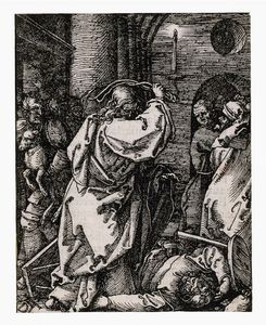 Albrecht Drer - Cristo scaccia i mercanti dal tempio.