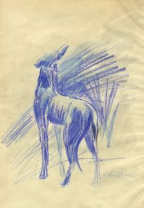 Plinio Nomellini - Levriero.