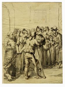 Bartolomeo Pinelli - Lotto composto di 2 disegni.