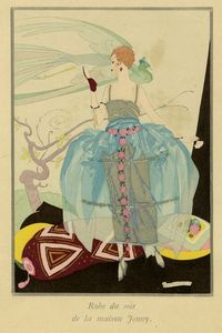 Umberto Brunelleschi - Robe du soir de la maison Jenny.