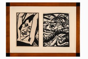 ERICH HECKEL - Lotto composto di 2 incisioni.