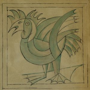 FORTUNATO DEPERO - Gallo nucleare.