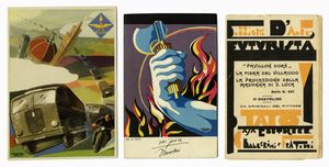 TATO [PSEUD. DI SANSONI GUGLIELMO] - Edizioni d'Arte Futurista. 5 cartoline.