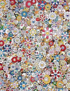 TAKASHI MURAKAMI - Skulls and Flowers Multicolor.