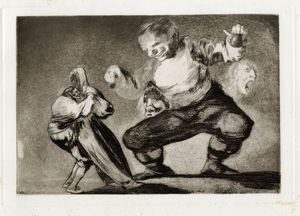 FRANCISCO GOYA Y LUCIENTES - Tras el vicio viene el fornicio (Bobalicn ).