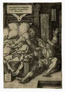 HEINRICH ALDEGREVER - Il padre severo (Il giudice Herkinbald taglia la gola al nipote).