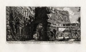 GIOVANNI BATTISTA PIRANESI - Lotto di dodici piccole tavole da Le antichit romane.