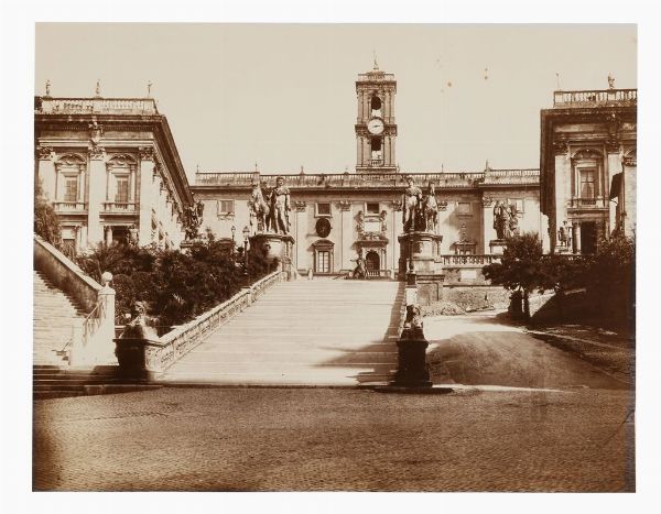 Roma. Il Campidoglio.  - Asta Fotografie storiche - Associazione Nazionale - Case d'Asta italiane